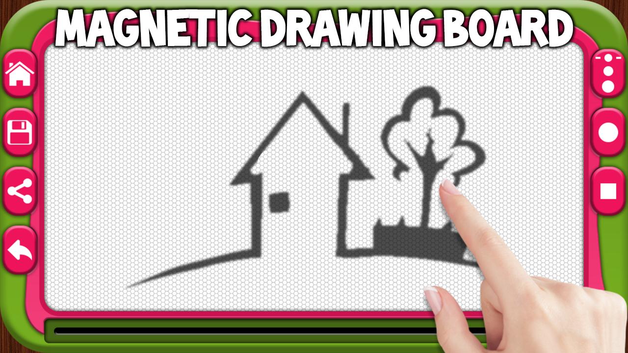Magnetic drawing board