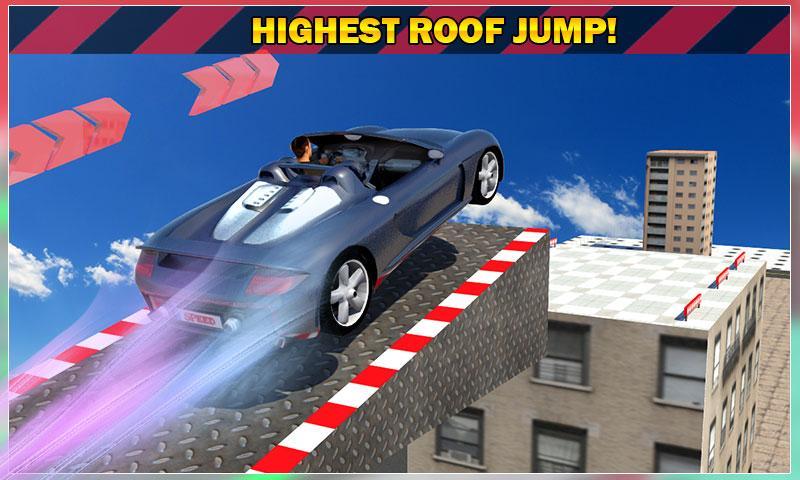 Car Roof Jumping Stunts 3D