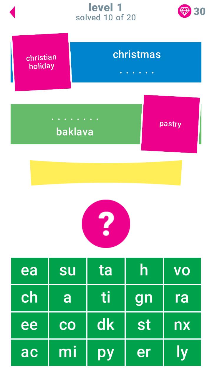 Mom's Words and Clues Game