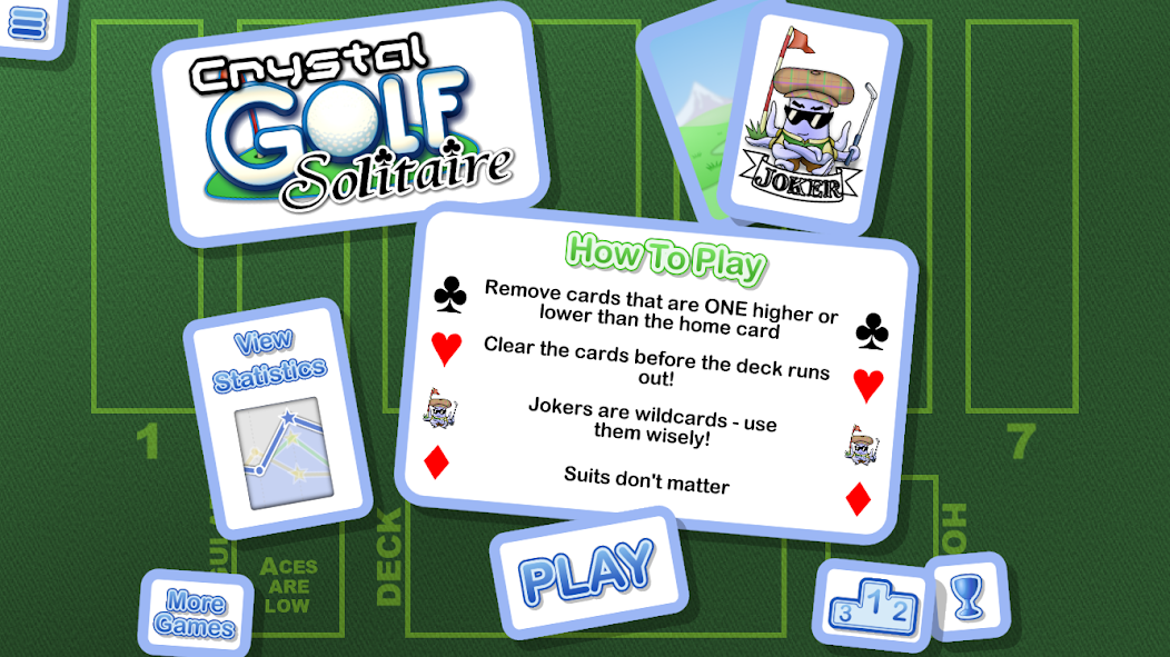 Crystal Golf Solitaire