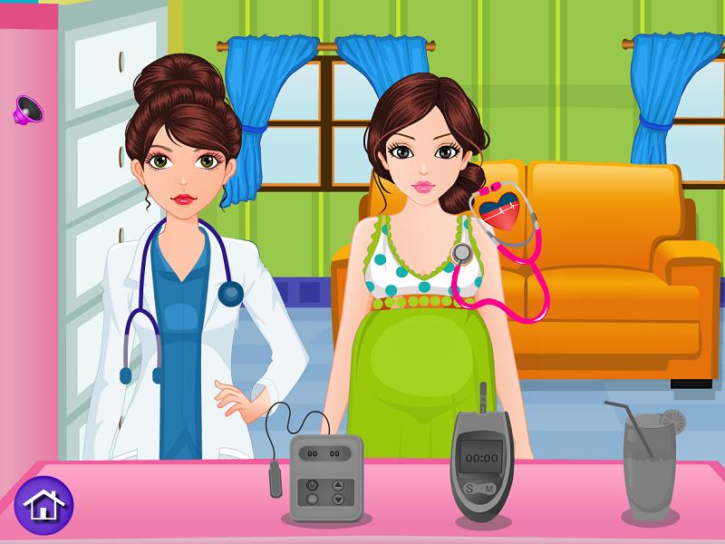 Women Birth Baby At Clinic