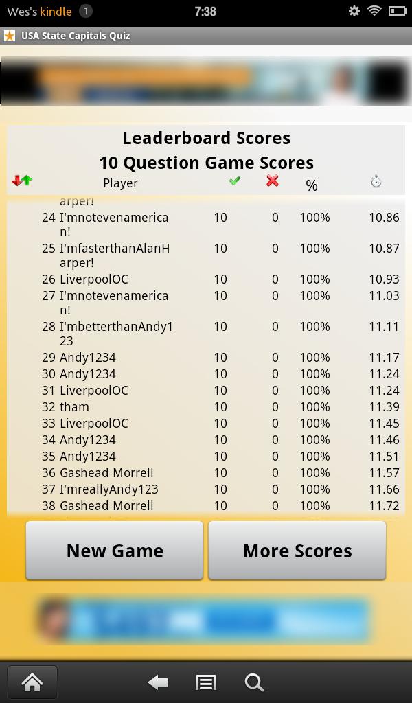 USA State Capitals Quiz