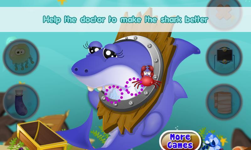 Ocean animals ambulance doctor