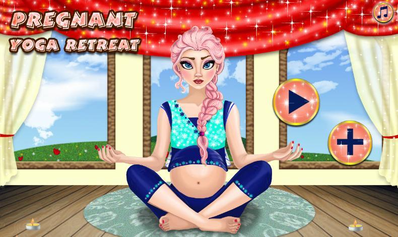 Pregnant Princess Yoga Dressup