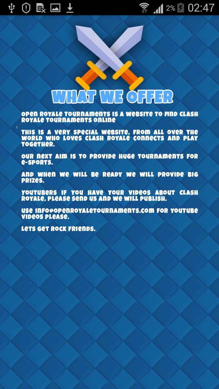Open Royale Tournaments