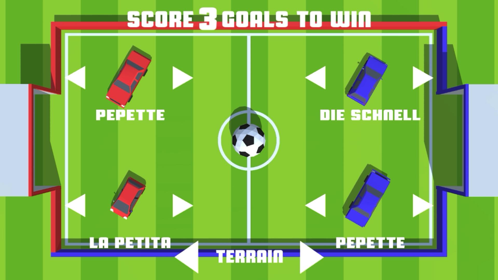 Soccar :  2 - 4 Players