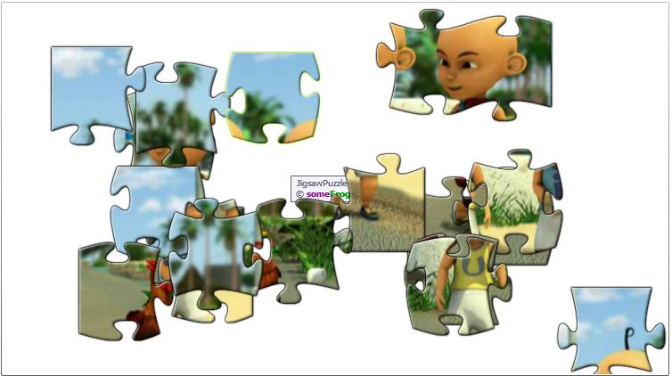 Puzzle kartun menarik