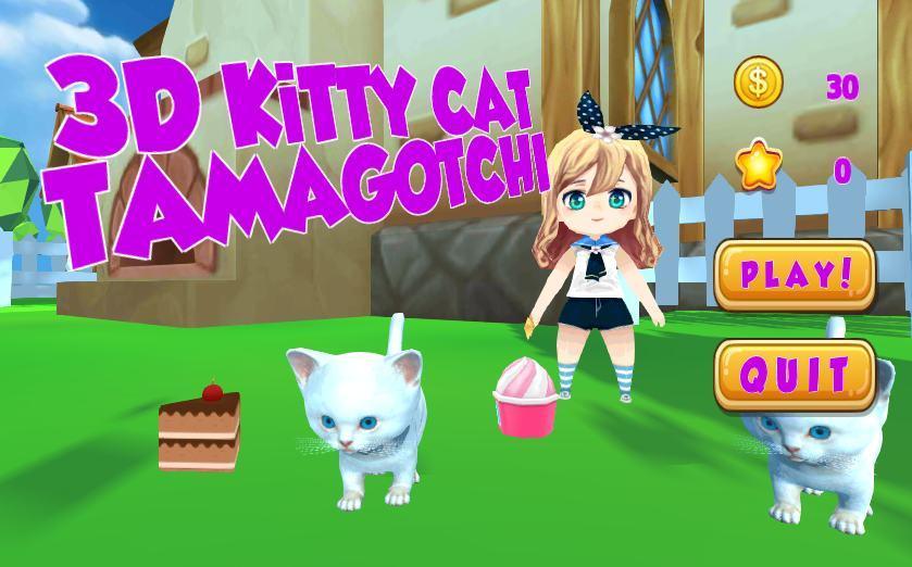 3D KITTY CAT TAMAGOTCHI
