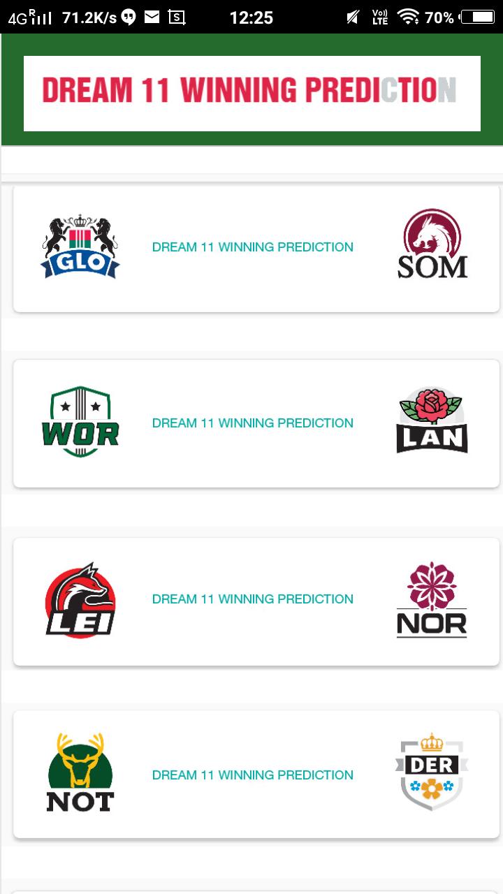 Dream 11 Predictor