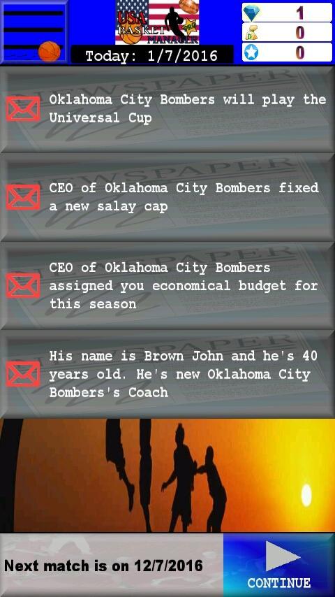 USA Basket Manager 2017 FREE