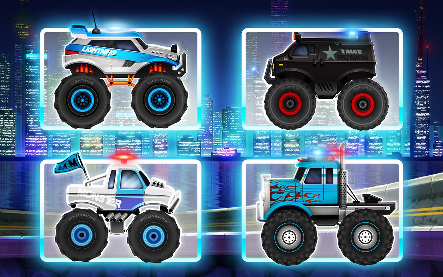 Monster Truck Kids 4: Police Racing