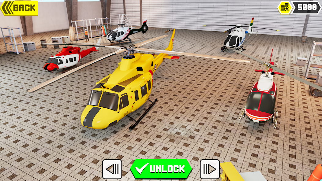 City Helicopter Fly Simulation