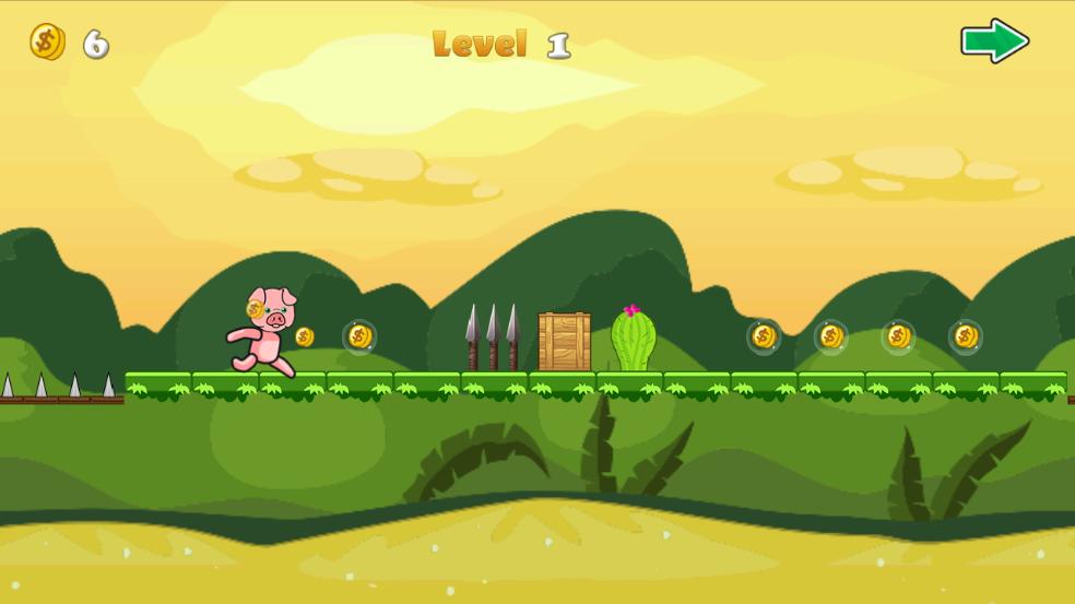 Pig Running Adventure