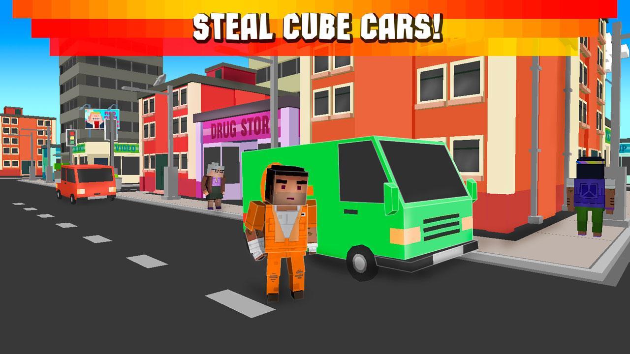 Cube Race: Cops vs Robbers 3D