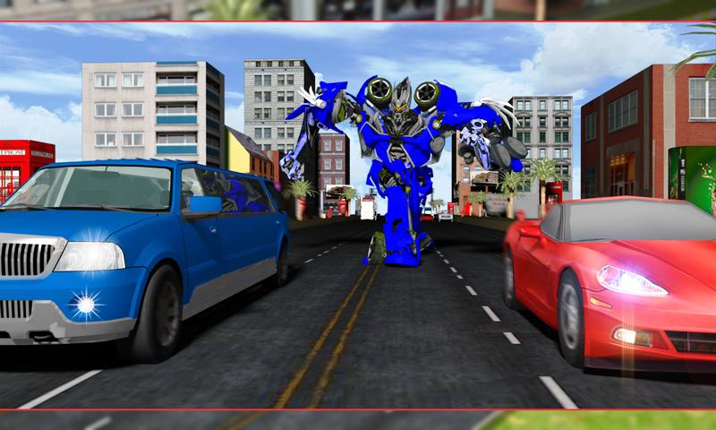 Robot Transform Traffic Racer