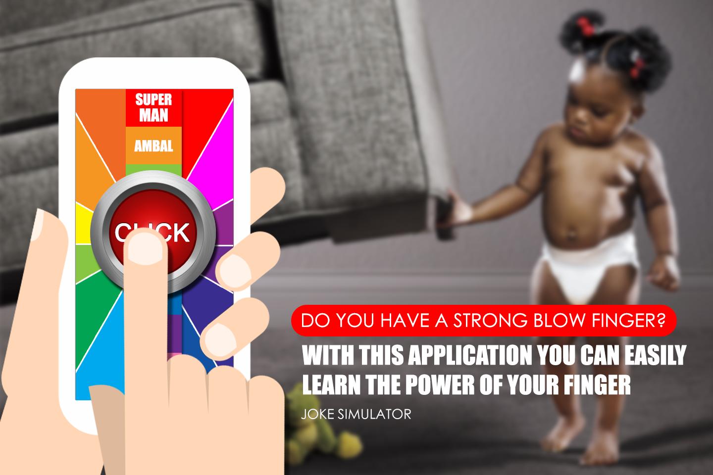 The power of your finger joke