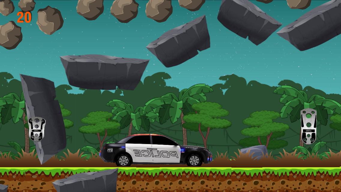 Police Car hill climb Racing