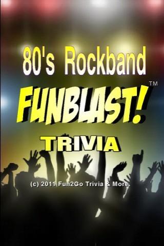 80s Rockband FunBlast! Trivia