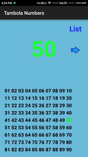 Tambola Numbers