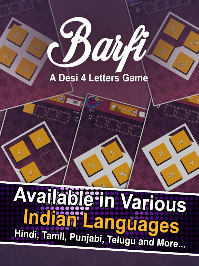 Barfi - Desi Four Letter Game