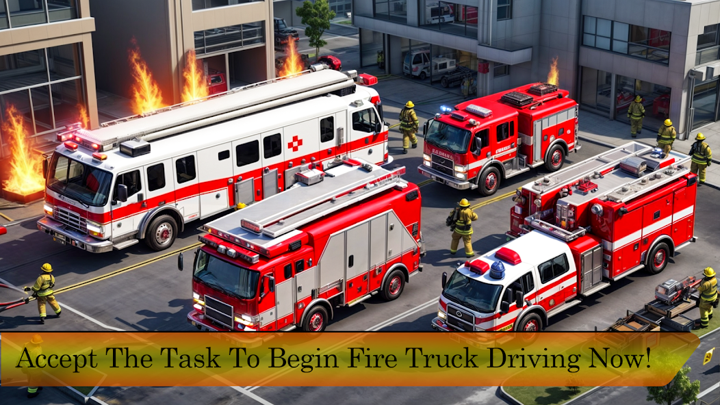 Firefighter Fire Truck Driving