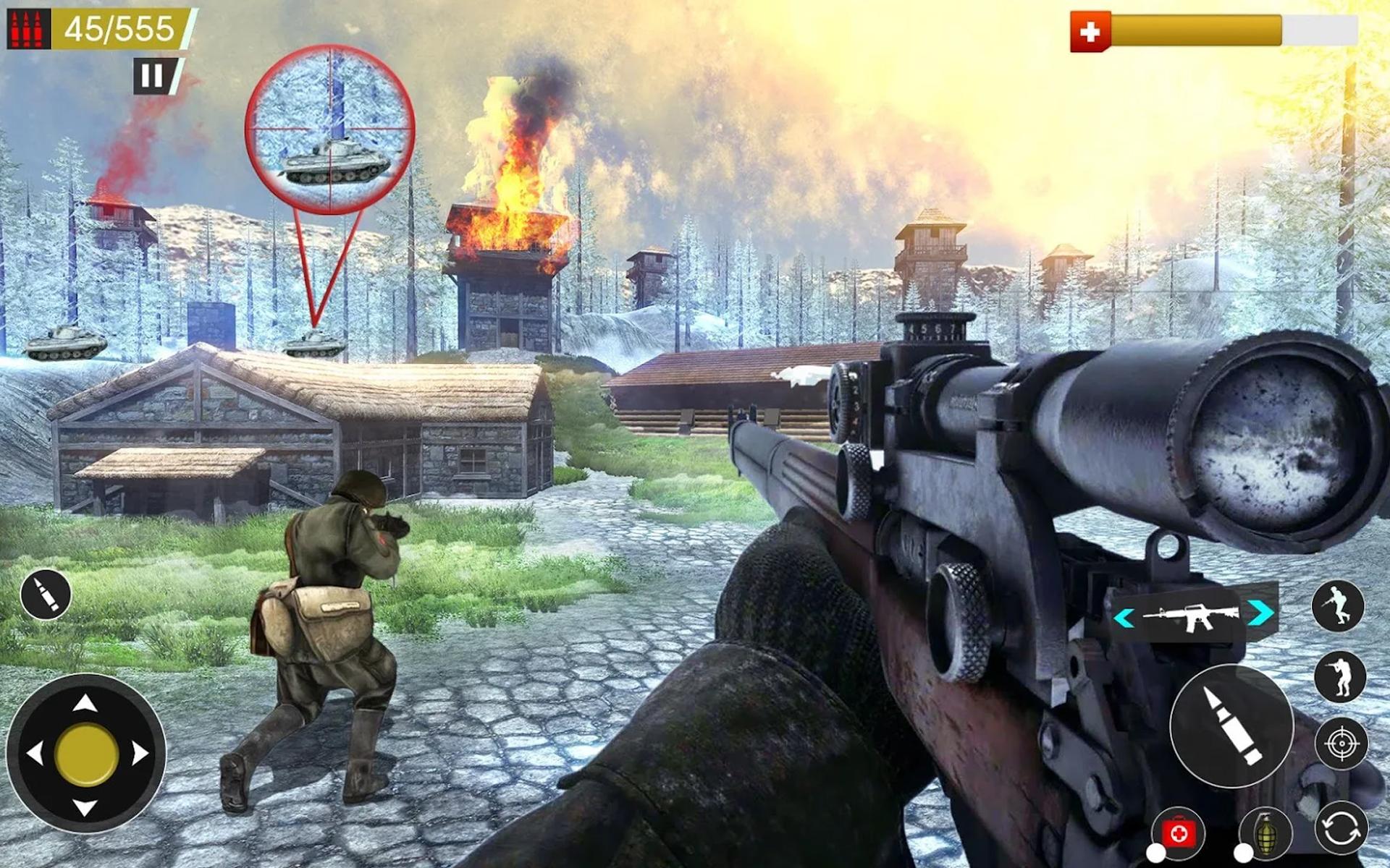 World War 2 Gun Shooting Games